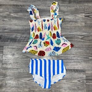 Adorable Hanna Andersson Tankini girls size 10 and 12